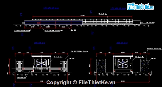 Bản vẽ autocad,Biện pháp thi công,thi công cầu,thi công cầu Phố Mới